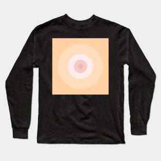 Peach and rose Circle Long Sleeve T-Shirt